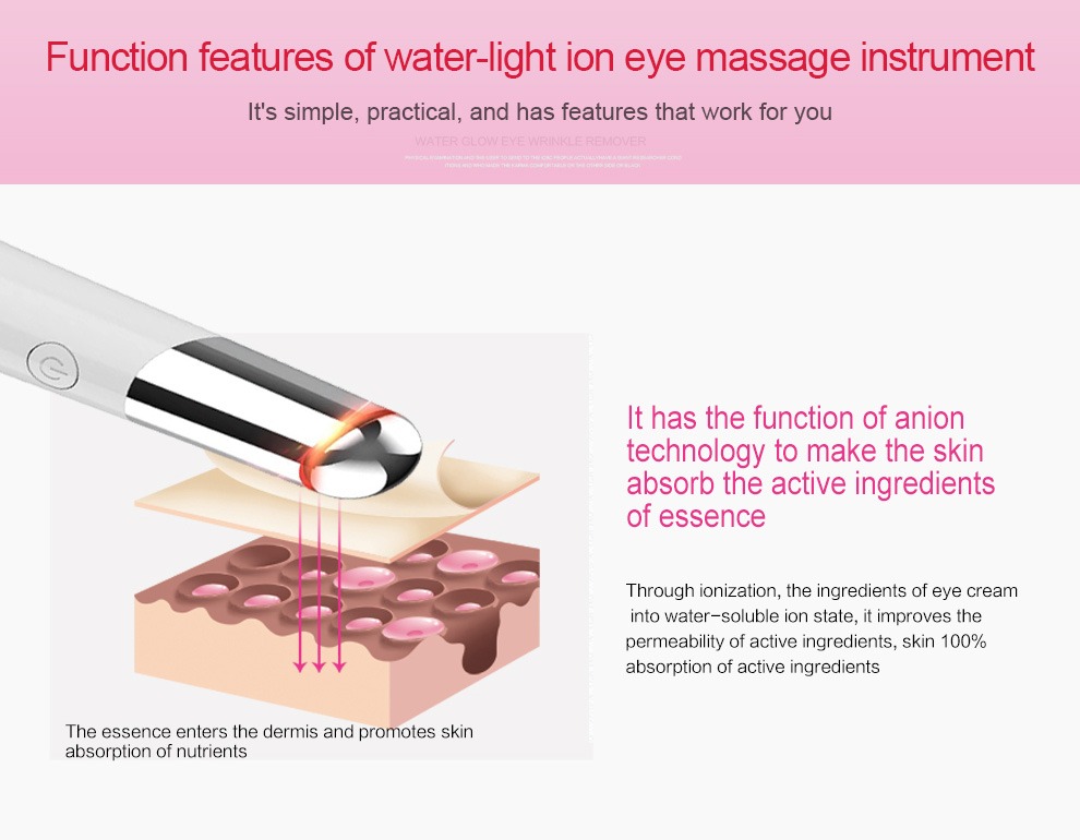 सौंदर्य नेत्र मालिश यूएसबी रिचार्जेबल चेहरे मालिश त्वचा देखभाल डिवाइस विवरण