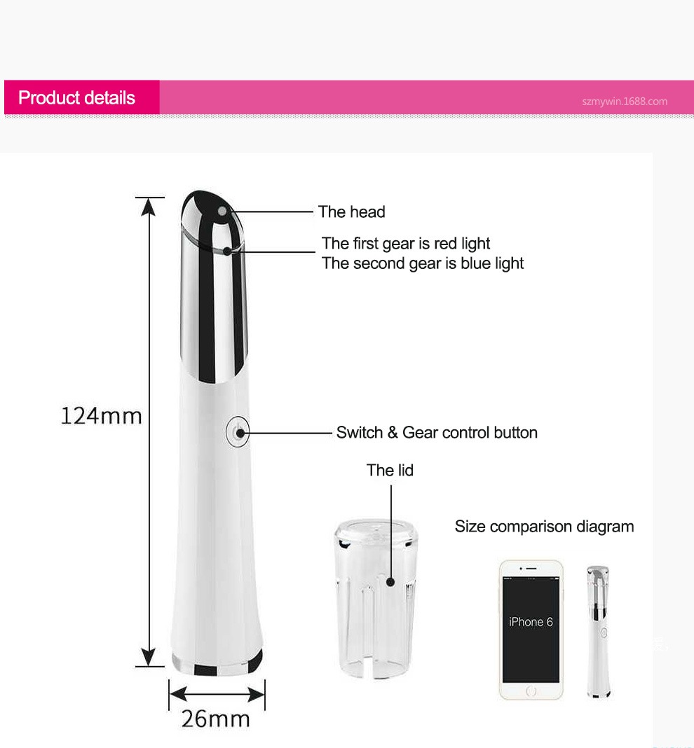 सौंदर्य नेत्र मालिश यूएसबी रिचार्जेबल चेहरे मालिश त्वचा देखभाल डिवाइस विवरण